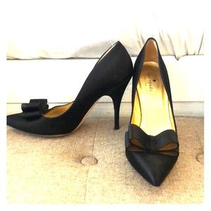 Kate Spade Black Bow Heels
